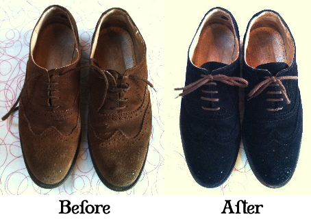Blue Suede Shoes: How to dye your own 